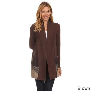 High Secret Women's Brown Cardigan